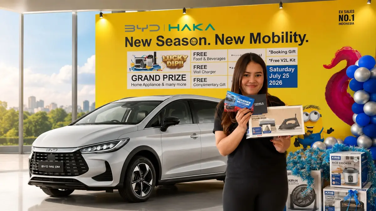 ANDAL: Kombinasi efisiensi, performa, dan fungsi tambahan membuat BYD M6 DM pilihan mobilitas yang menawarkan potensi penghematan biaya dalam penggunaan jangka panjang.