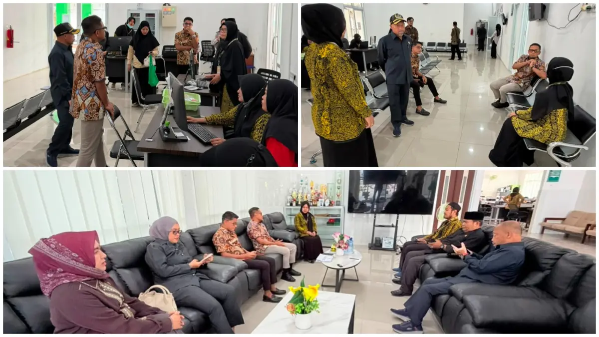 DPRD Paser meninjau pelayanan serta sarana dan prasarana Puskesmas Tanah Grogot sebagai bagian dari persiapan menuju tipe C. (M NAJIB/KALTIM POST)
