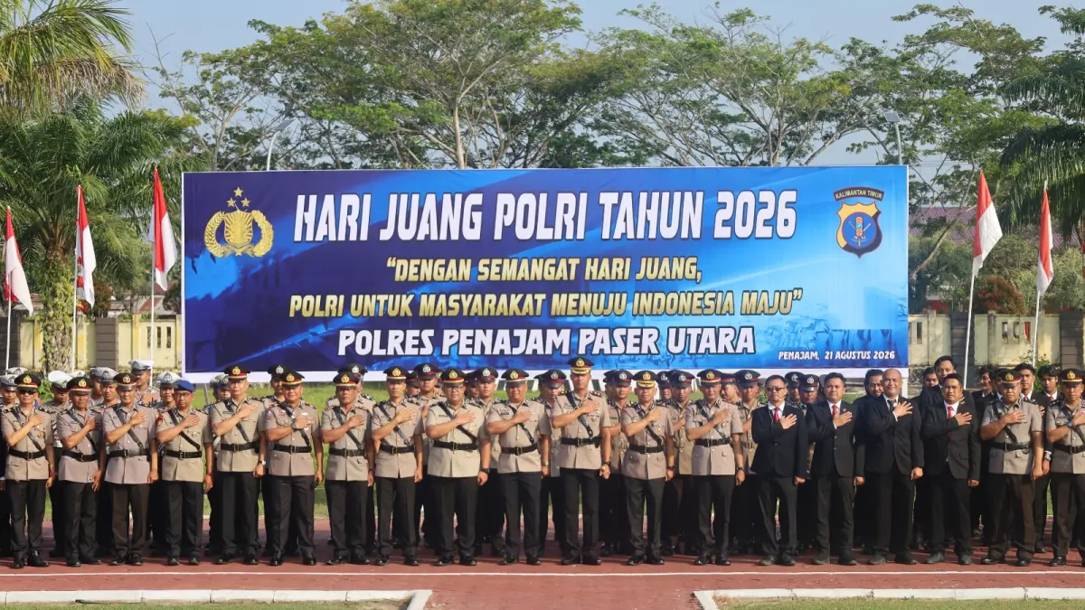 HUMANIS: Polres PPU menggelar Hari Juang Polri Tahun 2026. Kapolres PPU, AKBP Andreas Alek Danantara menekankan pelayanan humanis.(Dok.Humas Polres PPU)