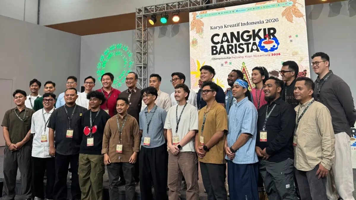 MEMPERKUAT: Cangkir Barista merupakan inisiatif Bank Indonesia untuk memperkuat ekosistem hilir industri kopis nasional dan meningkatkan daya saing barista Indonesia.
