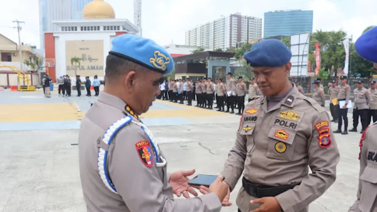 PERIKSA: Provos Mabes Polri gelar Gaktibplin di Polresta Balikpapan.