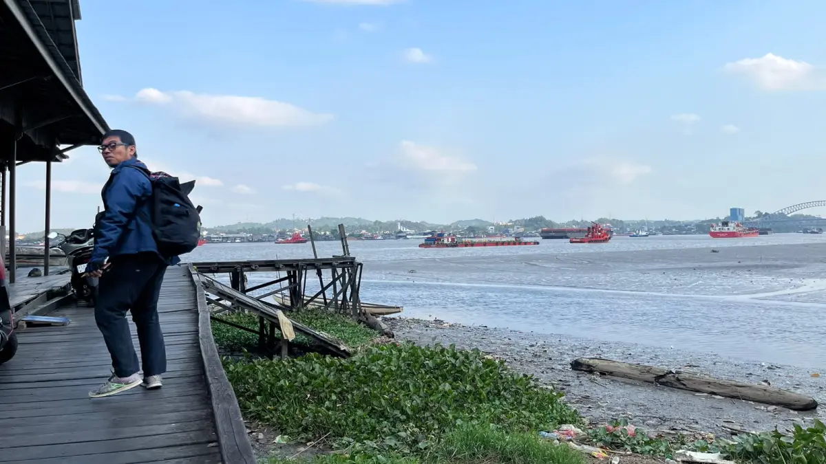 Tidak ada aktivitas di kawasan Boat House Dayung Tepian Mahakam, tempat atlet ski air menggelar latihan. (NASYA RAHAYA/KALTIM POST)