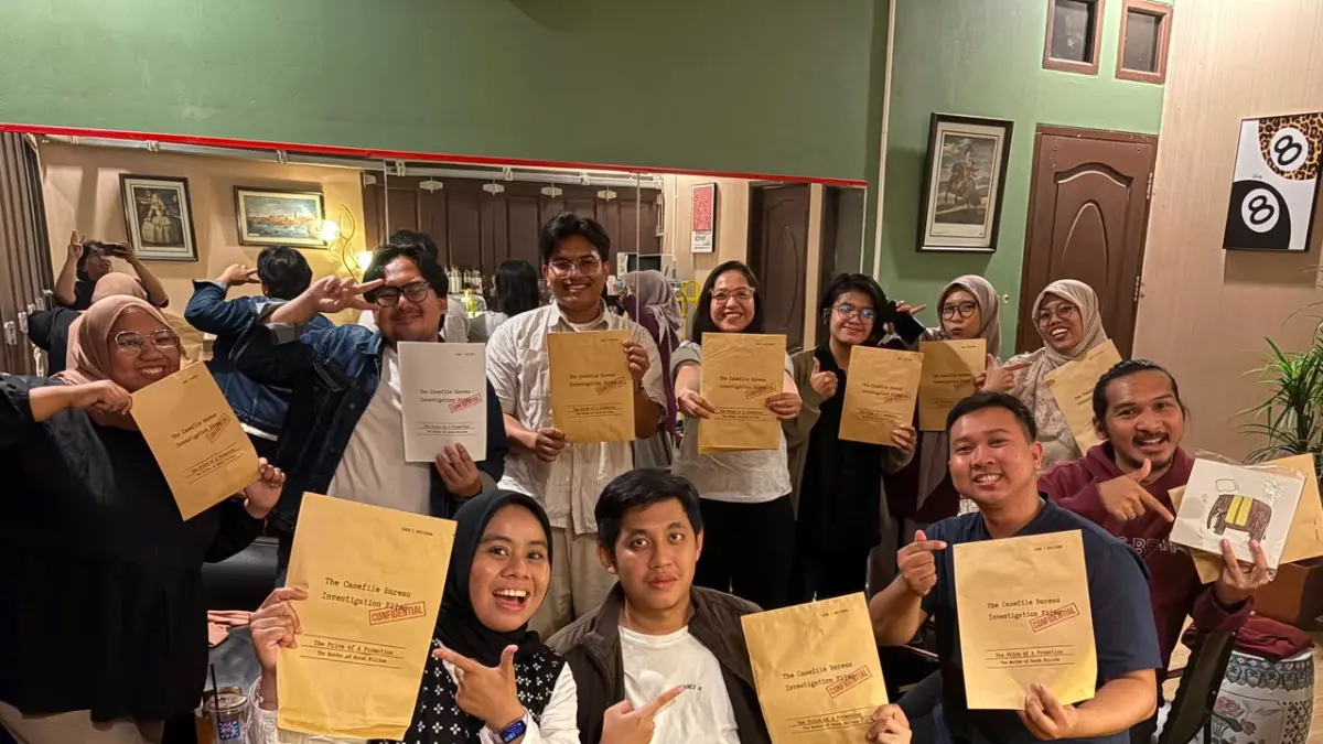BERBAGI: Peserta Waktunya Pulang Kerja berbincang dan berbagi pengalaman seputar dunia kerja. Pertemuan sengaja dibuat dalam kelompok kecil agar setiap peserta memiliki ruang untuk didengar. IST/KP