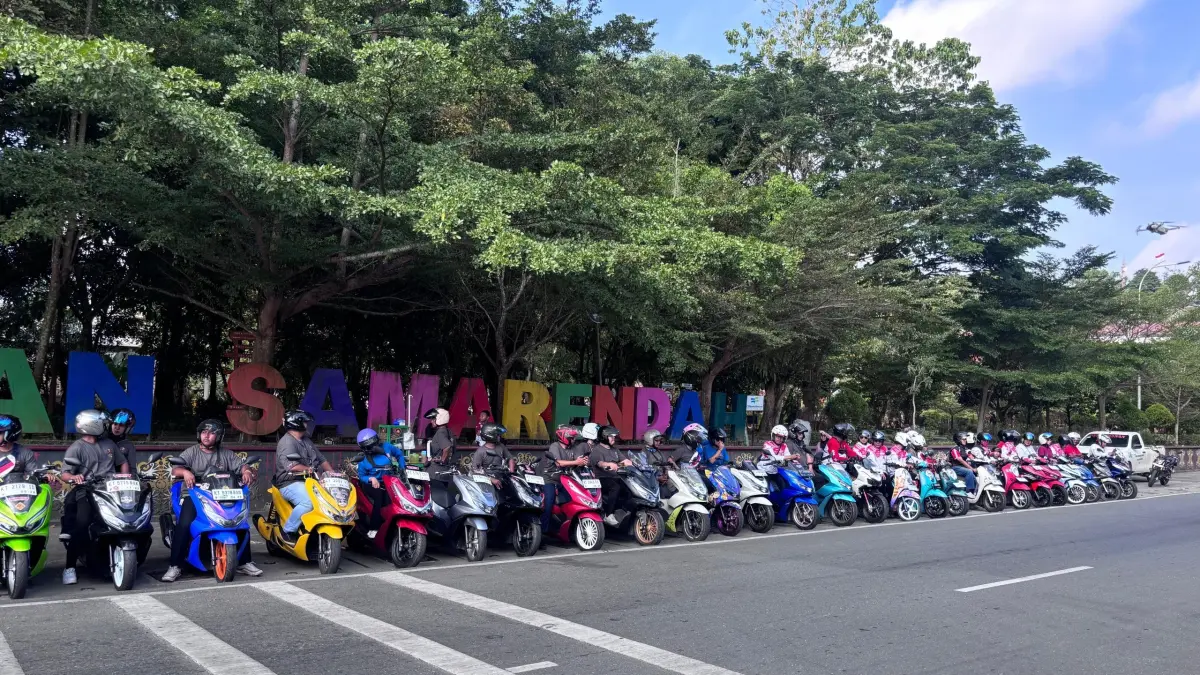 Astra Motor Kaltim 2 bersama Ikatan Motor Honda Samarinda menggelar Convoy Merdeka, Senin (17/8/2026). (IST)