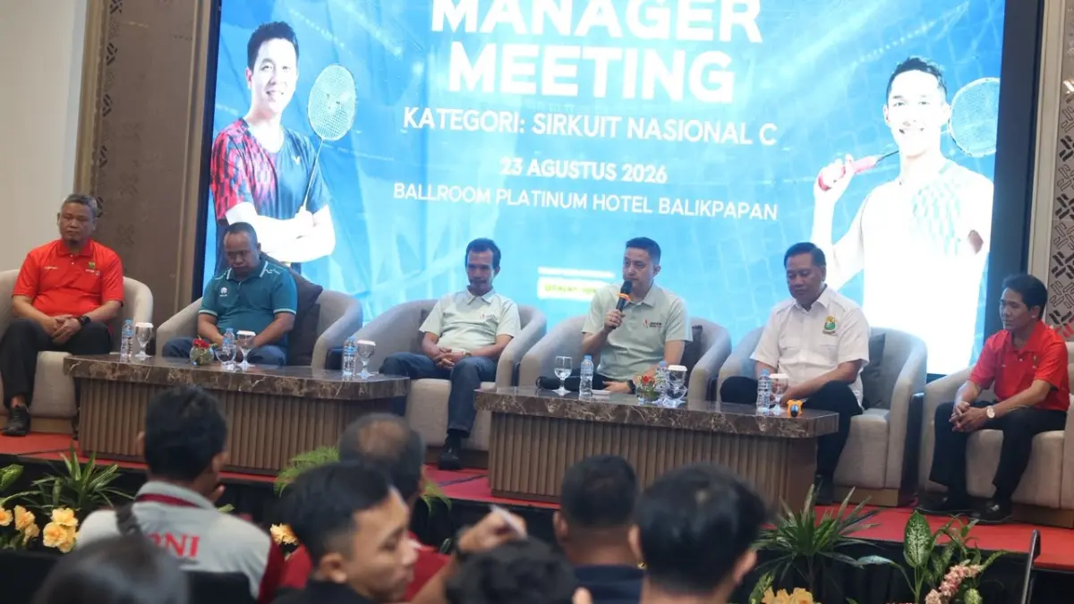 Manager Meeting Sirnas C menyampaikan aturan ketat bagi peserta. (FOTO ANGGI PRADITHA/KP)