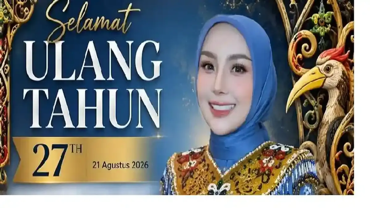 Unggahan ucapan ulang tahun untuk istri Gubernur Agustiar Sabran.