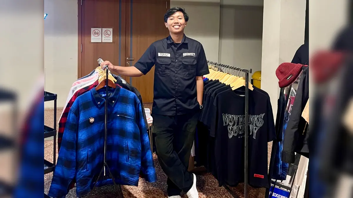 Ahmad Fauzan Tirmidzi mengembangkan Kubik Society sebagai brand streetwear lokal dengan konsep yang khas. (Foto: Istimewa)
