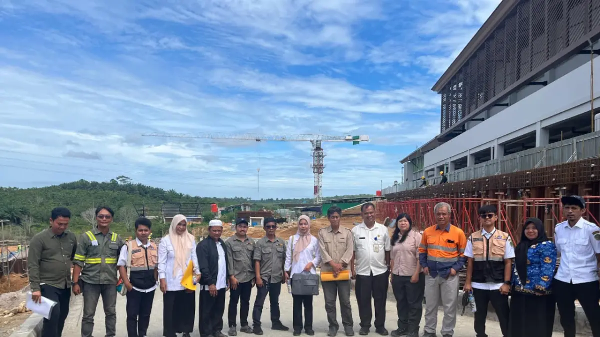 Dinas PUPR PPU melalui Bidang Bikon melakukan sosialisasi pengawasan konstruksi dalam tahapan pembangunan sekolah Santa Ursula Penajam pada Mei lalu.