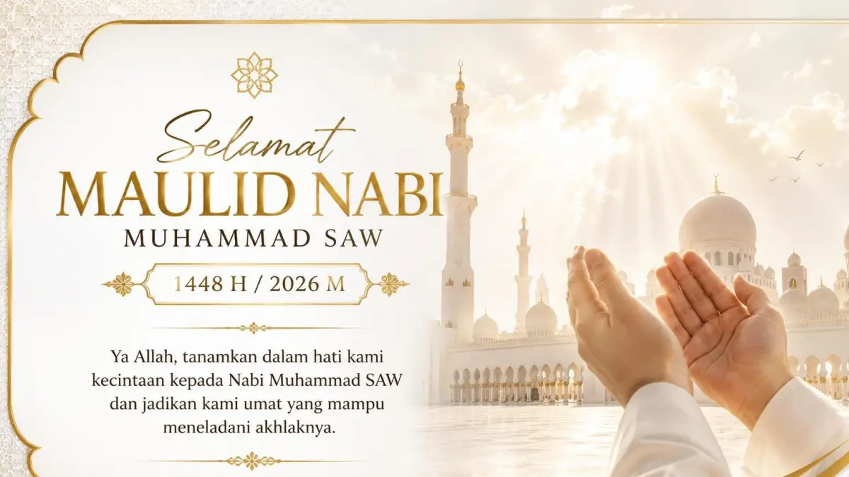 Prompt Ai poster Maulid Nabi.