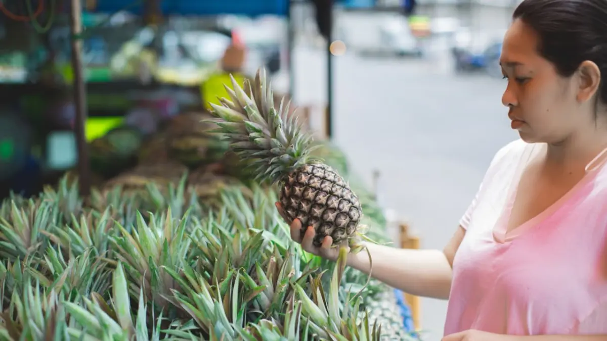 TERTINGGI: Produksi nanas Kaltim pada 2025 menjadi yang tertinggi dalam rentang lima tahun terakhir.