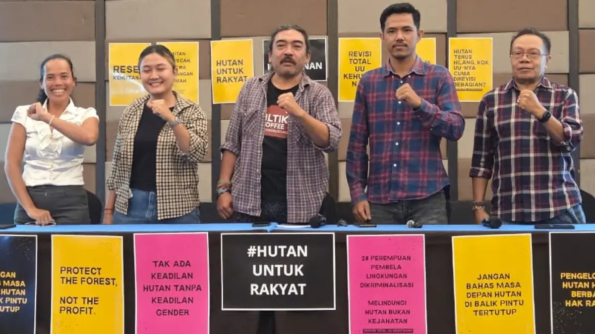 Konsolidasi Regio Kalimantan yang digelar Koalisi Reset Kehutanan di Balikpapan, Rabu (26/8).