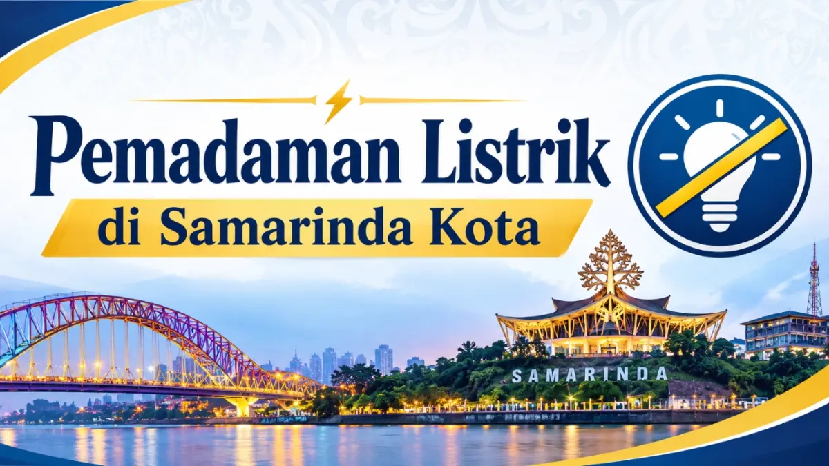 Ilustrasi pemadaman listrik dadakan terjadi di Samarinda Kota, Jumat (28/8/2026). (ai/chatgpt)  