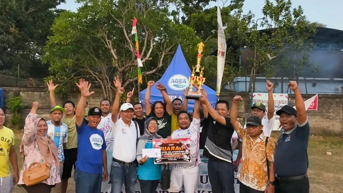 Rico Fac berhasil menjadi juara edisi perdana Turnamen U45 LPM Gunung Bahagia. (LUPUS/KP)