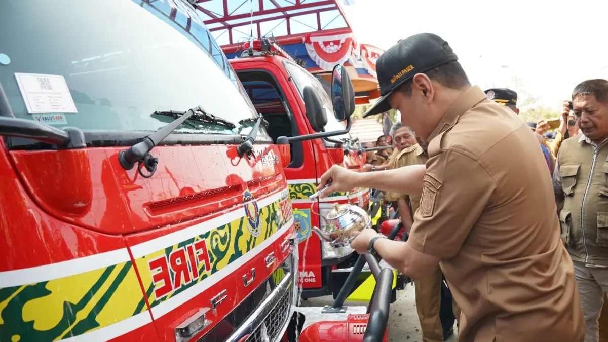 TRUK PEMADAM BARU: Dinas Pemadaman Kebakaran (Disdamkar) Paser mendapatkan 3 unit tambahan mobil baru pada 2026.
