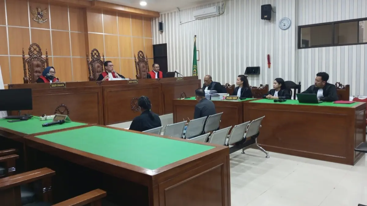 Suasana sidang dugaan Tipikor pembangunan RS Bekokong di PN Tipikor Samarinda.