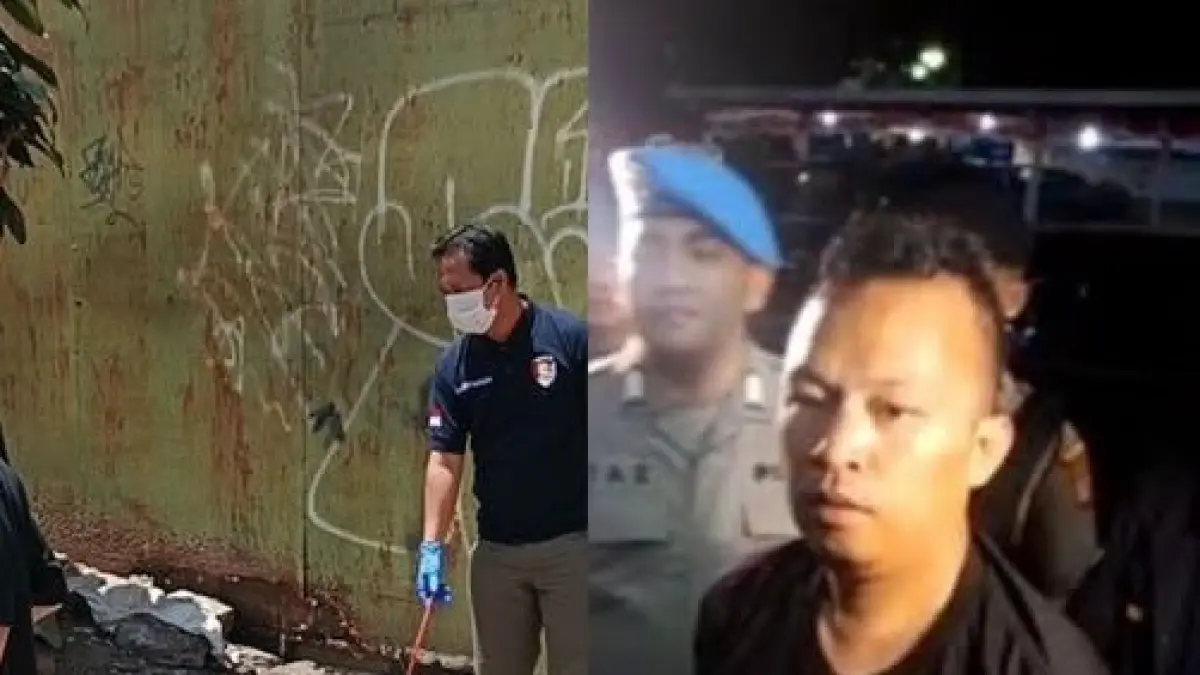 DITANGKAP: Jasad wanita dalam kardus dan terduga pelaku yang diamankan aparat kepolisian.(IST)