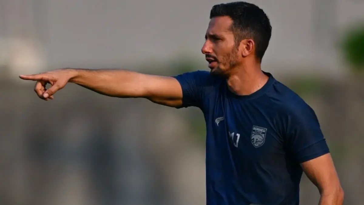 BERGAIRAH: Mauro Jeronimo tak sabar menjalan debutnya bersama Borneo FC saat menjamu Persija Jakarta.&nbsp; (IST)