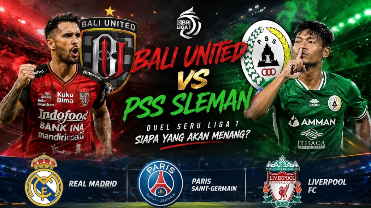 Jadwal sepak bola hari ini, 4-5 September 2026, dari Arema FC, Bali United, hingga Real Madrid. (ai/chatgpt) 