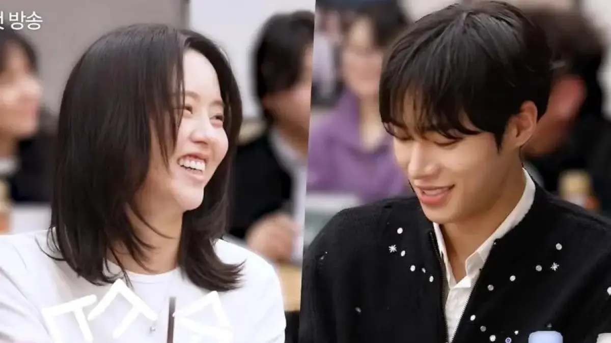 CURI PERHATIAN: Kim So Hyun dan Choo Young Woo tampil dalam pembacaan naskah drama Korea terbaru Between Steps.