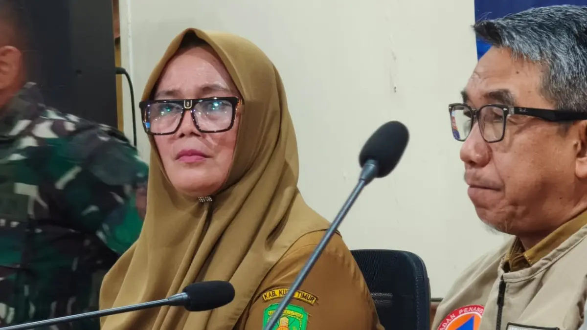 Kepala BPBD Kutim Sulastin (kiri). Jufriadi/KP