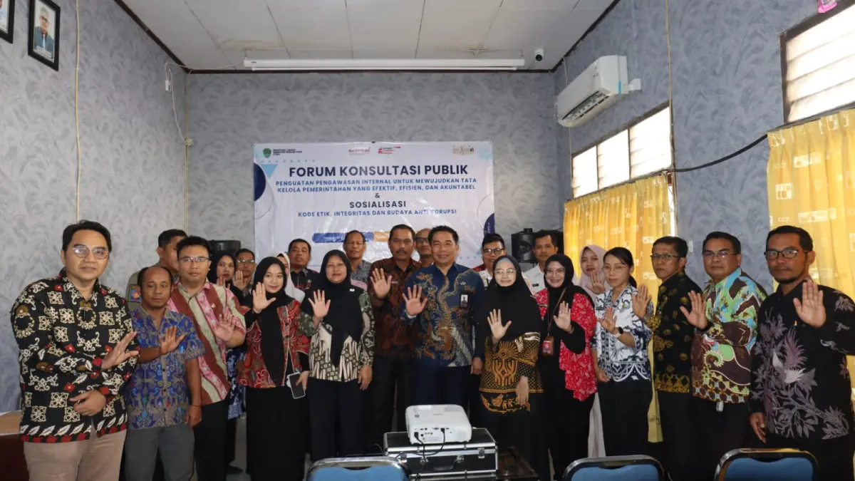 KONSULTASI: Inspektorat Kabupaten PPU saat menggelar Forum Konsultasi Publik yang membahas persoalan korupsi.(IST)