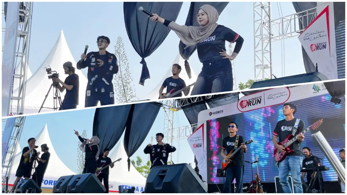 Warga binaan Rutan Tanah Grogot yang tergabung dalam Prison Art Institute tampil dalam Kideco Run 2026.
