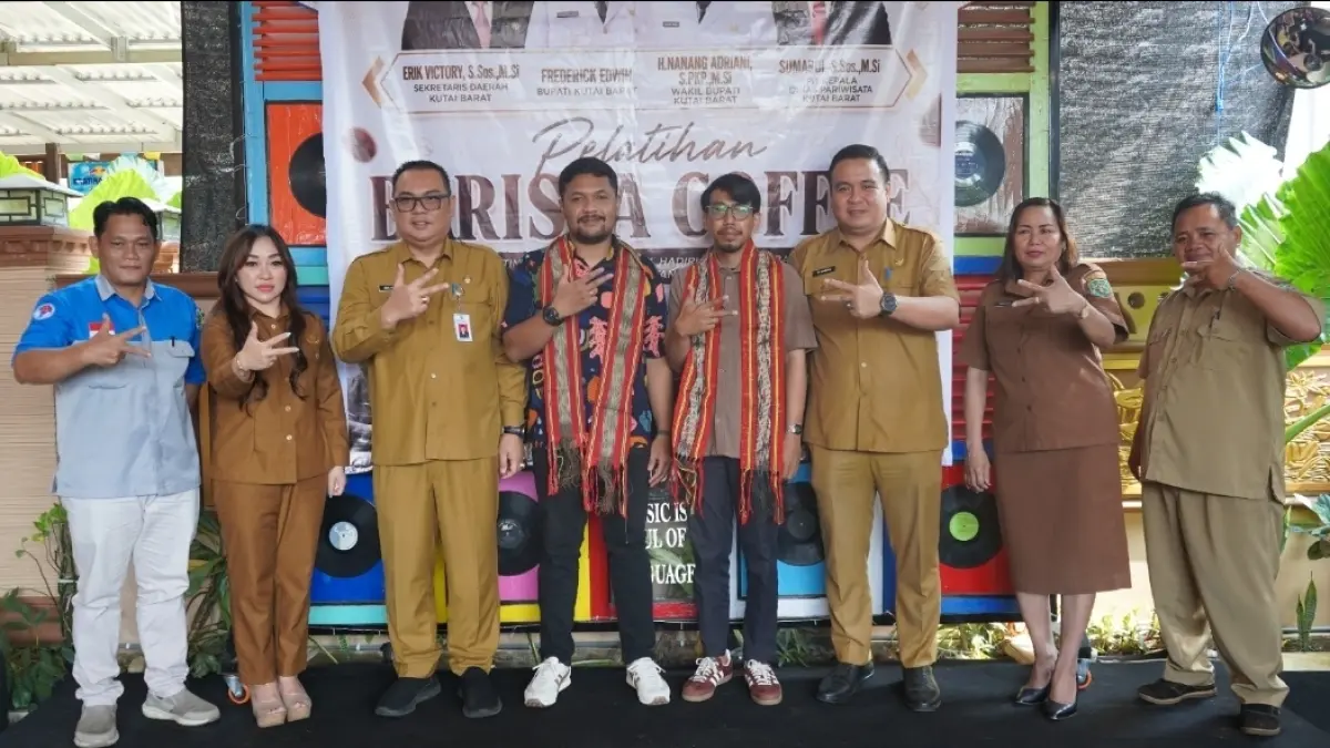 DONGKRAK: Dinas Pariwisata Kubar menggelar pelatihan khusus barista dan perhotelan demi meningkatkan kapasitas dan menunjang pariwisata. 