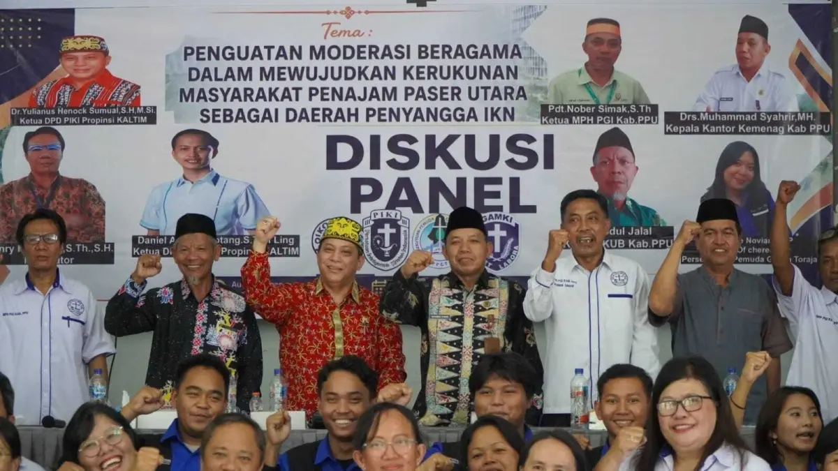 KERUKUNAN: Diskusi panel memperkuat kerukunan antar-umat beragama di PPU.(IST)