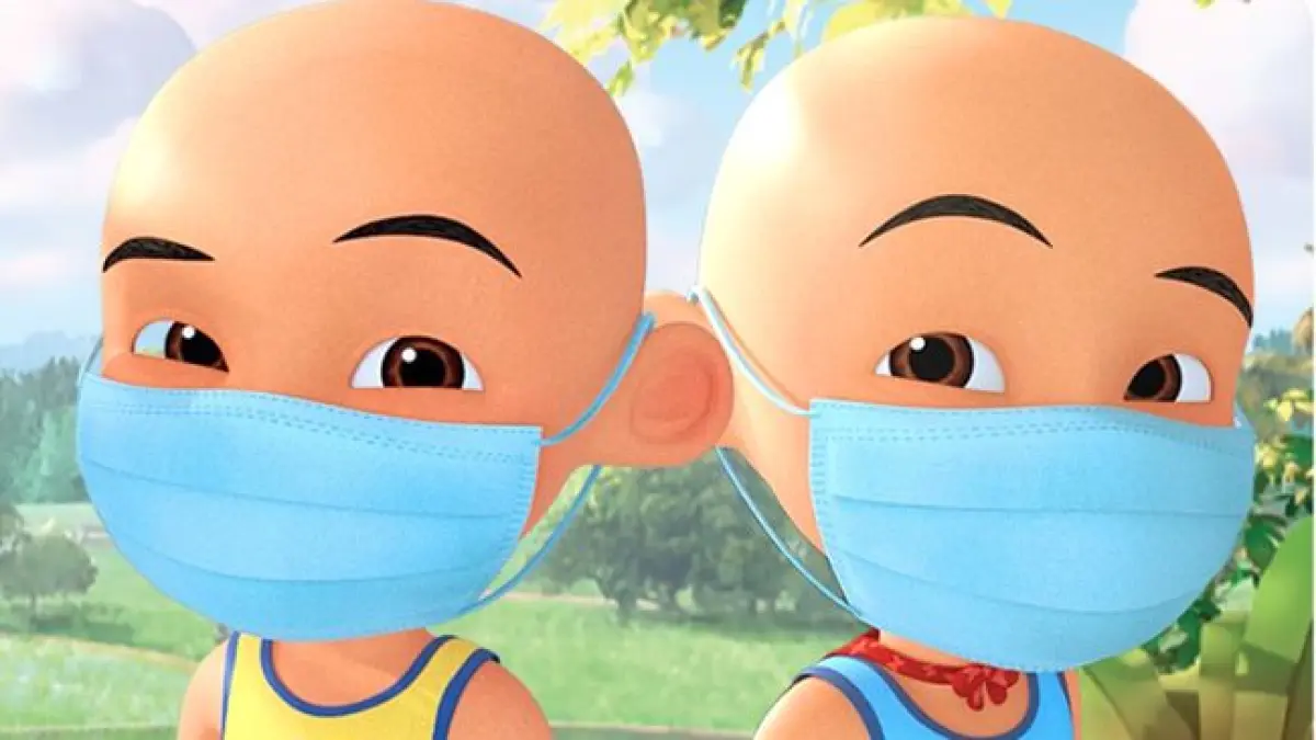 Akun Upin Ipin angkat suara soal kabut asap.