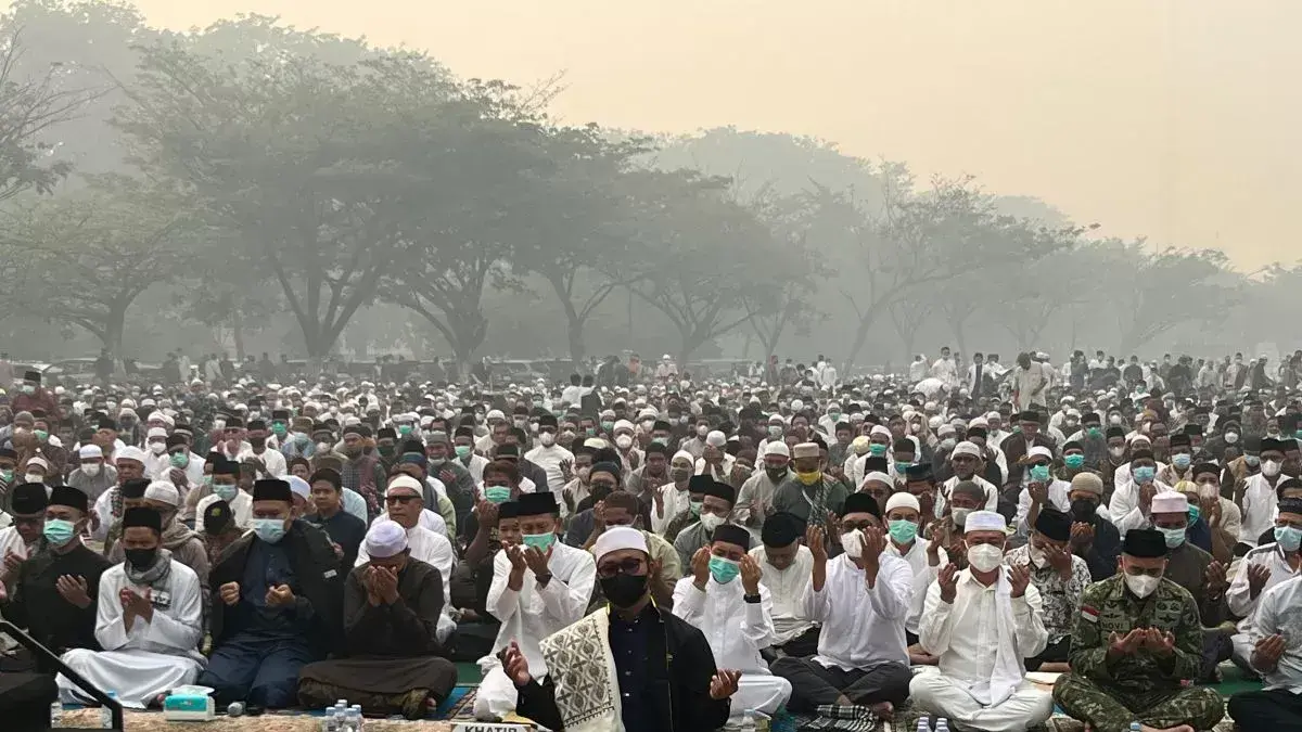 Ilustrasi. Doa meminta hujan dapat diamalkan umat Islam saat menghadapi kemarau panjang, disertai ikhtiar menjaga air dan membantu masyarakat yang membutuhkan. (ANTARA)