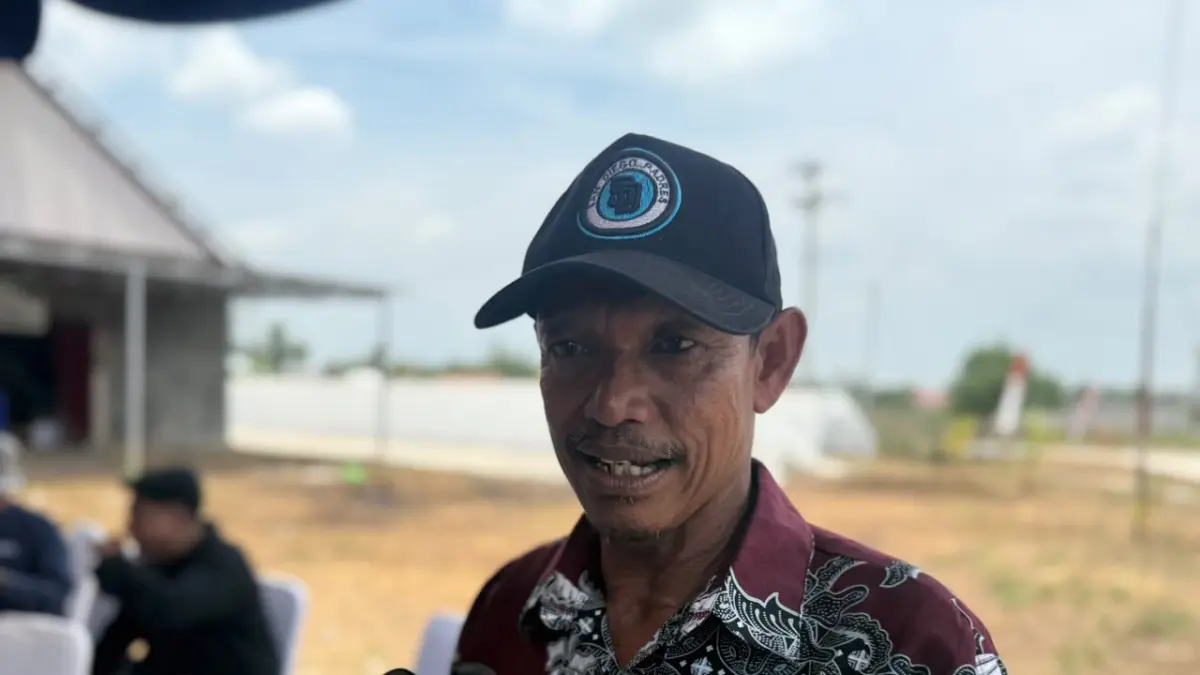 Ketua Gapoktan Mandiri Anggana, Kukar, Lasman.
