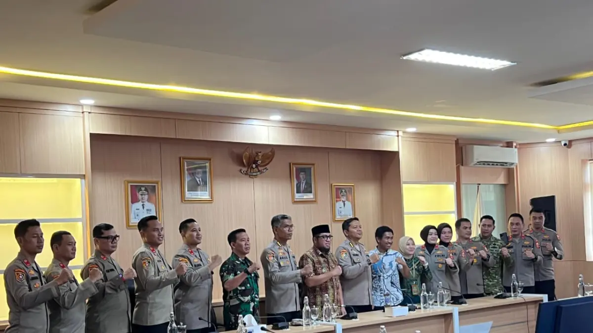 Para perwira menengah Polri yang mengikuti Sespimen tengah berada di Kabupaten Paser menjalani sejumlah program, Jumat (11/9/2026). (Najib/KP)