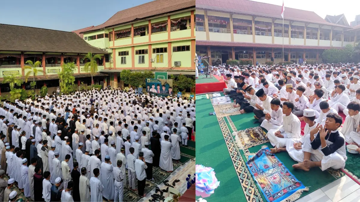 Peringatan Maulid Nabi Muhammad SAW digelar setelah Salat Istisqa di halaman sekolah YPI Kaltim, Samarinda, dengan tausiah, selawat, dan doa bersama. (IST)
