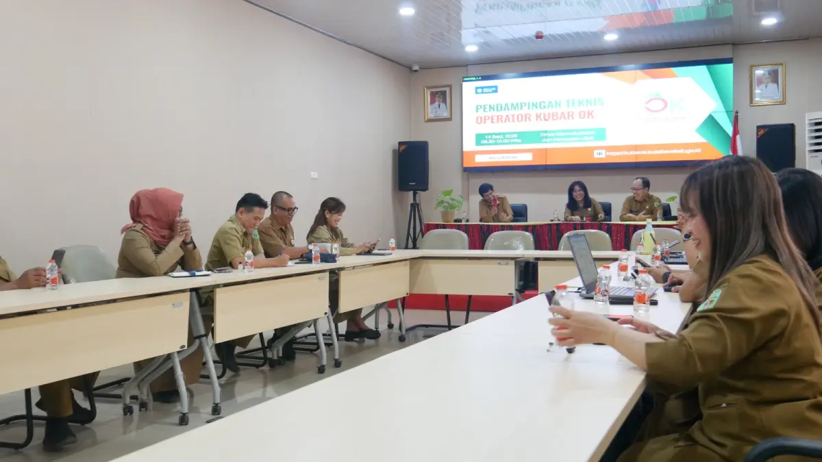 PEMBEKALAN: Diskominfo dan Disdukcapil Kubar menggelar pelatihan guna peningkatan kapasitas dan kapabilitas SDM.