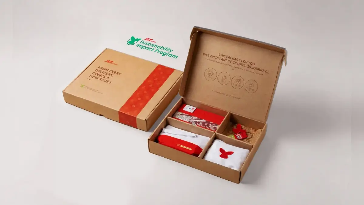 Sebanyak 146 kilogram limbah tekstil berhasil diolah menjadi merchandise kit melalui proses upcycling J&T Express. (Foto: Istimewa)