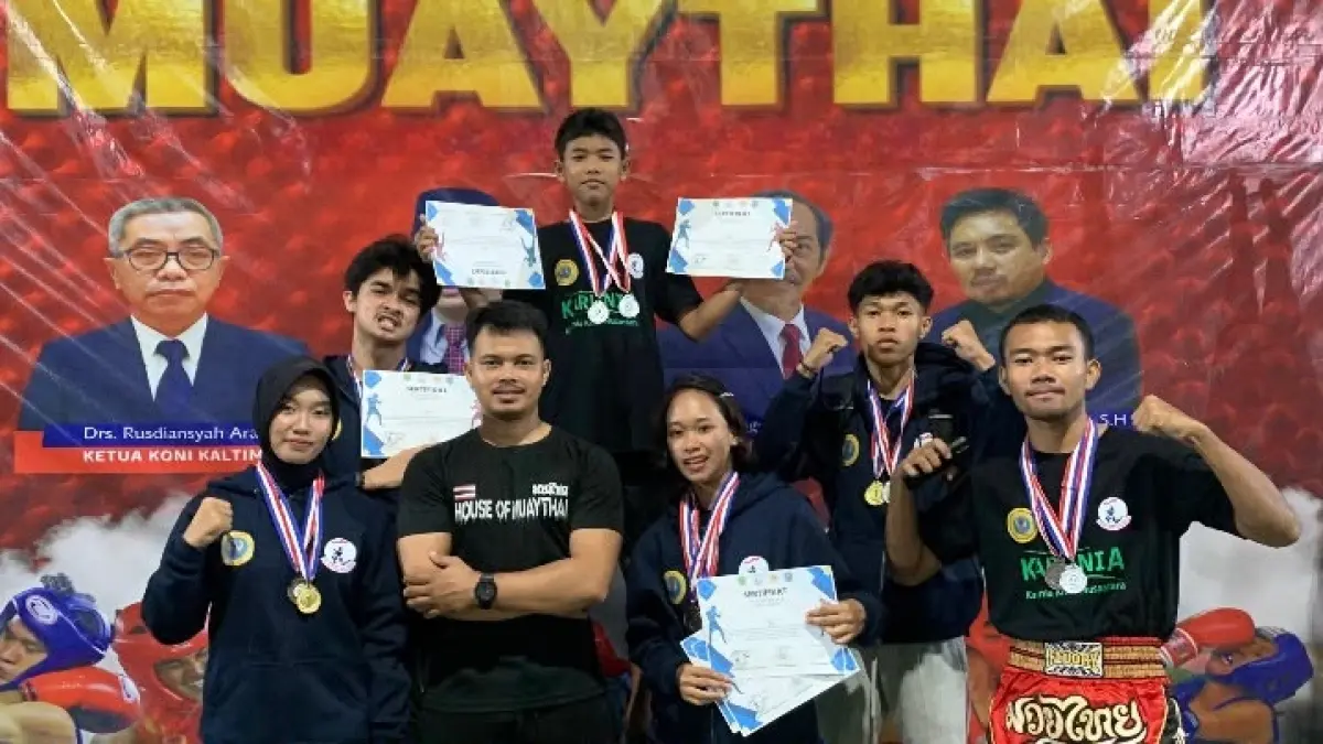 Muay Thai Balikpapan. (FOTO NURON/KP)