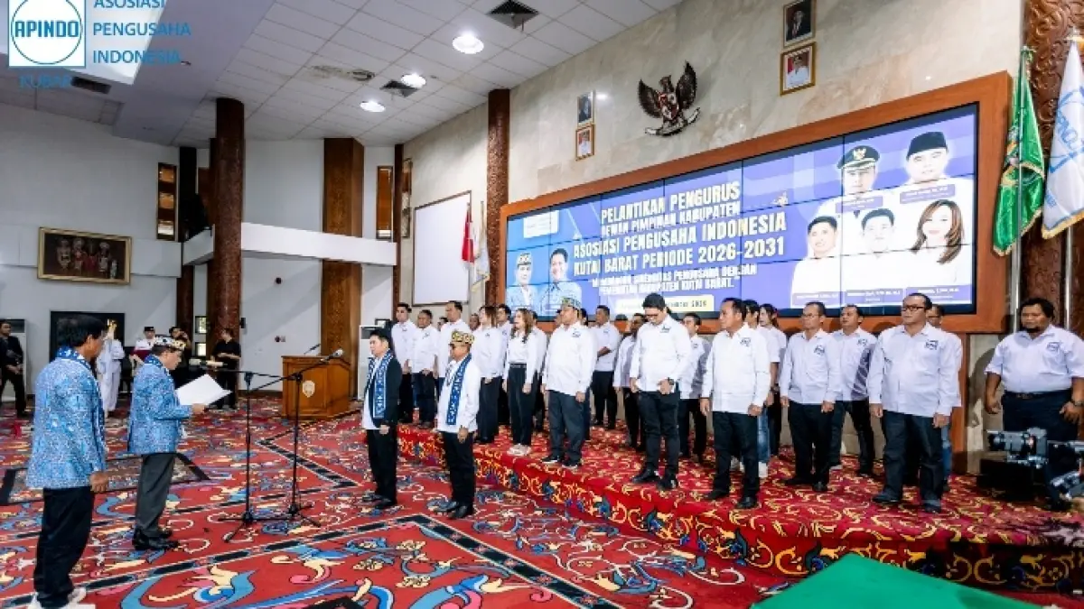 SAH: Pelantikan pengurus DPK APINDO Kutai Barat.