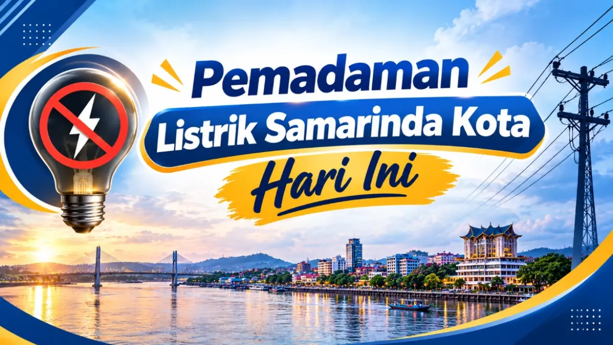Jadwal pemadaman listrik di Samarinda Kota hari ini, 17 September 2026. (generate ai)
