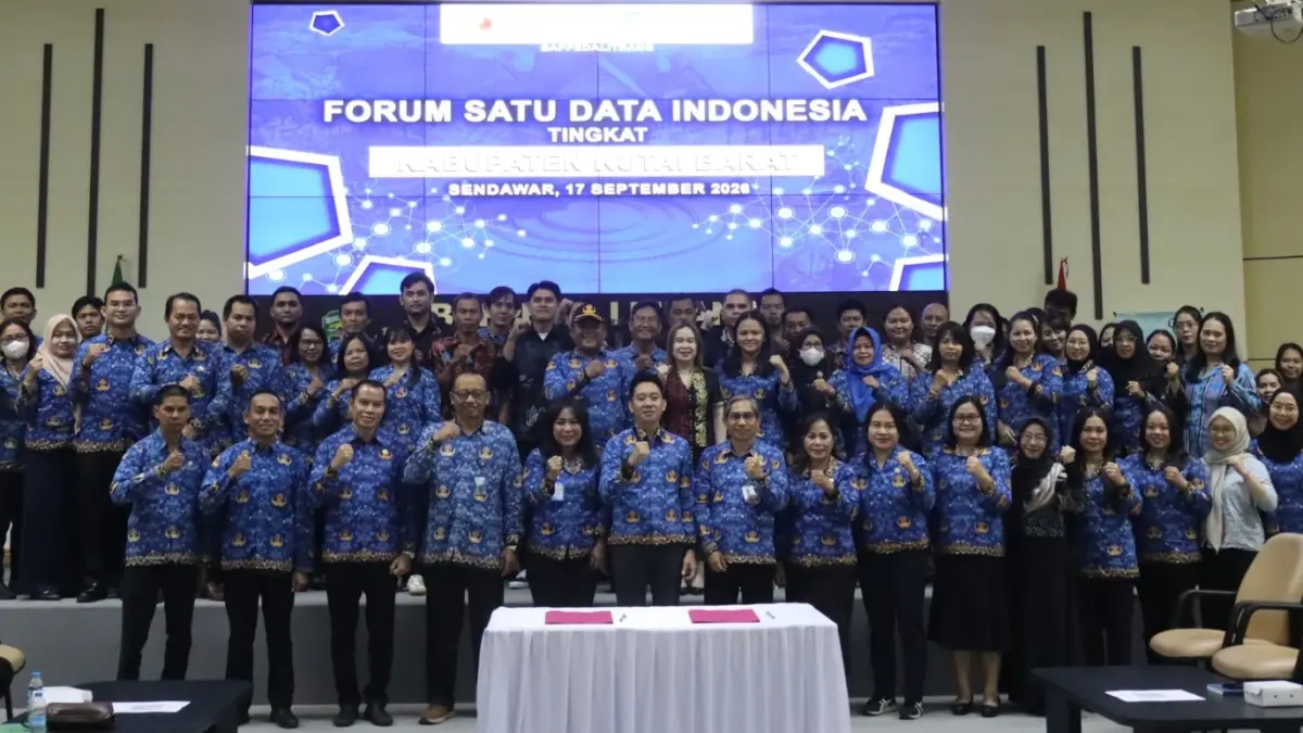 KOMITMEN: Gelaran forum satu data Kutai Barat.