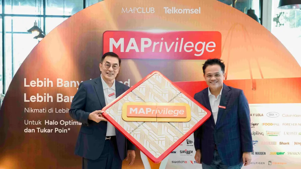 KOLABORASI: Telkomsel memperkuat strategi kolaborasi lintas ekosistem dengan meluncurkan MAPrivilege, hasil kerja sama bersama PT Mitra Adiperkasa Tbk (MAP)