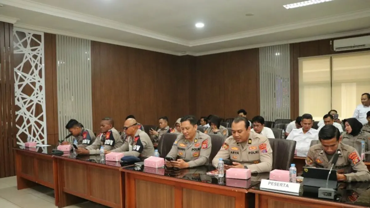 HUKUM: Sejumlah regulasi dipaparkan penyidik oleh Bidang Hukum Polda Kaltim terkait penanganan hukum.