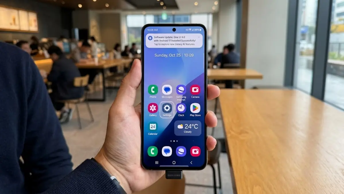 Ilustrasi One UI 9.0 Samsung Galaxy S26 FE.(generate ai)