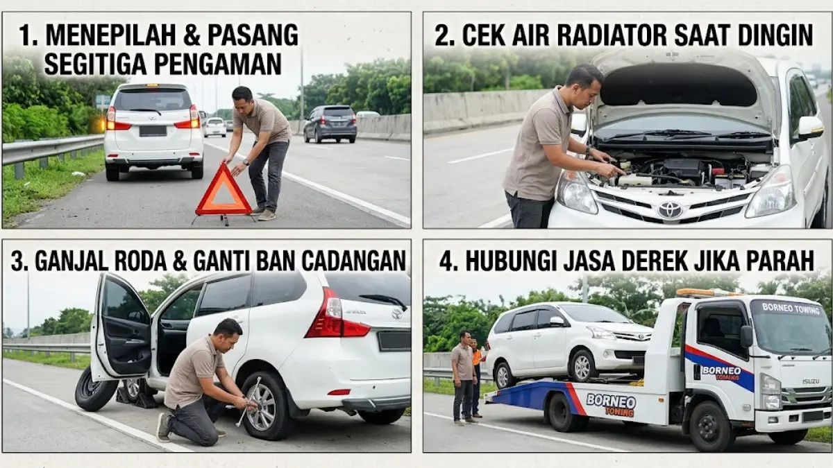 Ilustrasi pengemudi saat menghadapi situasi darurat di jalan.(generate ai)