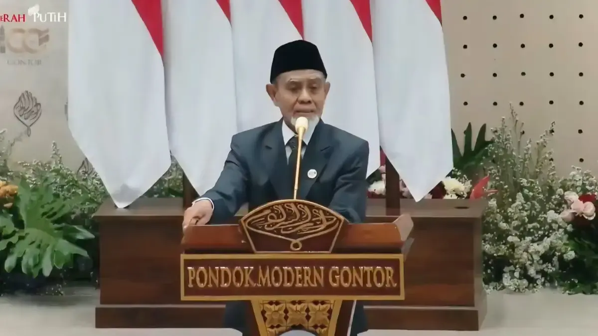 Pimpinan Ponpes Gontor KH Hasan Abdullah Hasal.