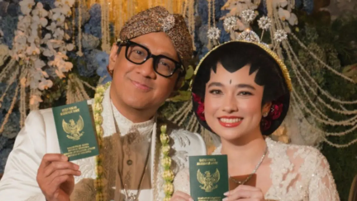 Andre Taulany dan Amanda Rigby.