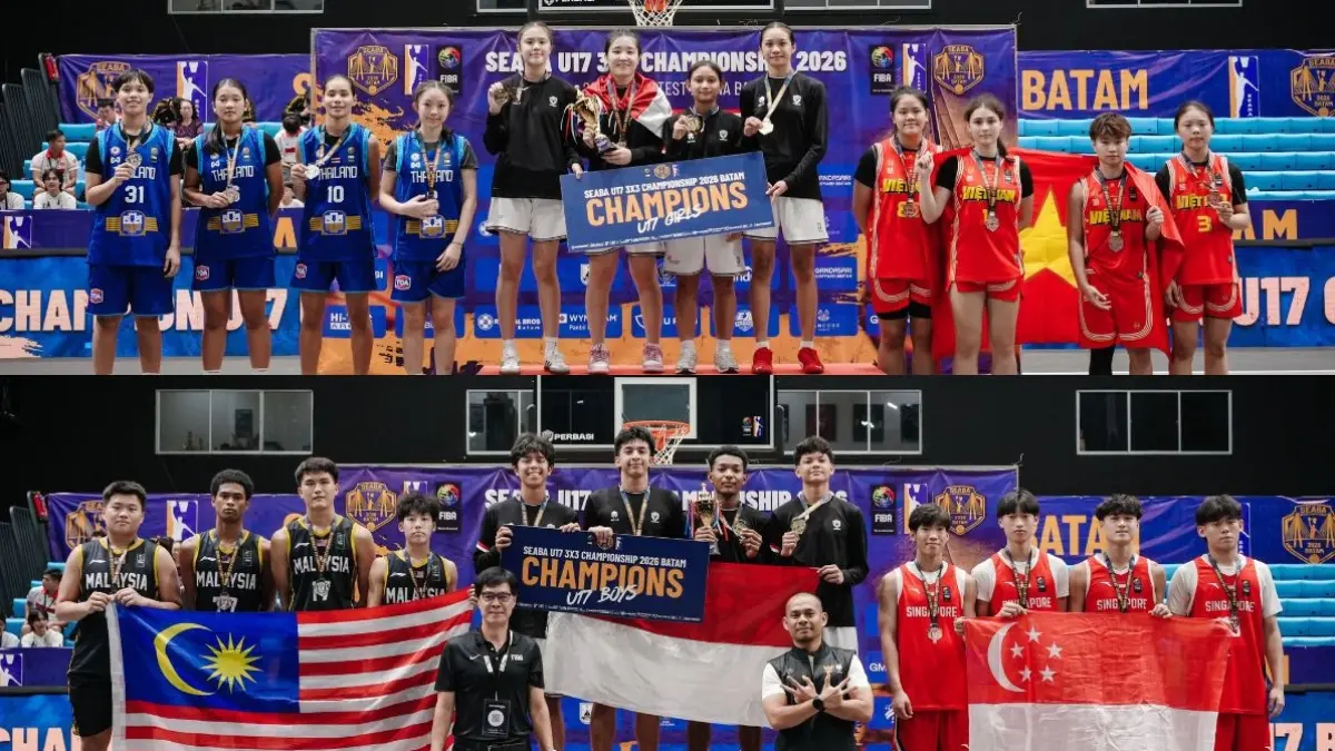 MEMBANGGAKAN: Timnas Basket U-17 3x3 berhasil menjadi yang terbaik di SEABA Championship di Batam. IST/KP