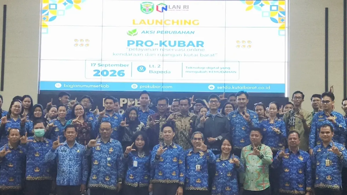 INOVASI: Peluncuran aplikasi PRO-Kubar inisiasi Kabag Umum Setkab Kubar. IST/KP