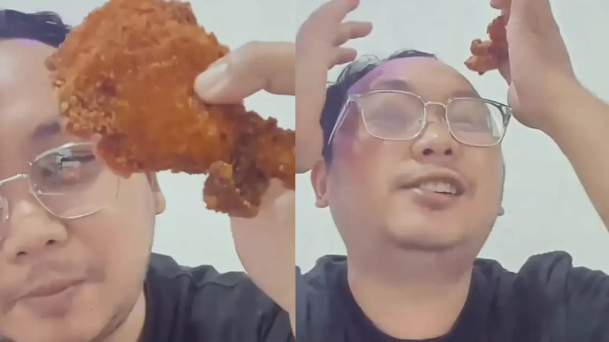 Pegawai SPPG Dlingo, Bantul, Gerardus Permanaditya, diberhentikan BGN setelah video yang dianggap mengolok-olok korban MBG viral di media sosial. (IG @gibran_rakabuming)
