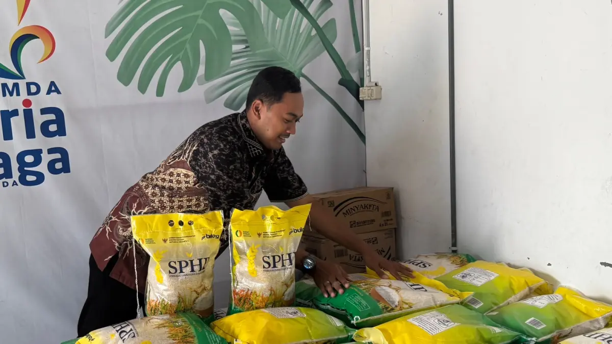 PERLUAS: Penyaluran beras SPHP terus diperluas untuk mengendalikan harga pangan.
