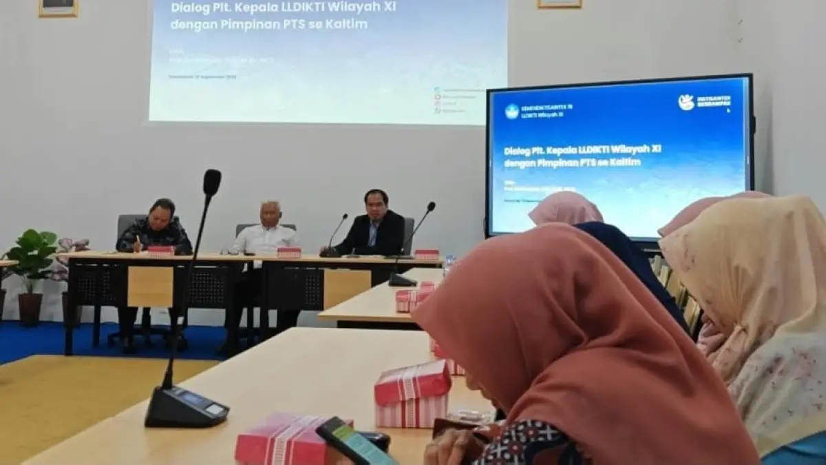 SERIUS: Dialog bersama Plt Kepala Lembaga Layanan Pendidikan Tinggi (LLDIKTI) Wilayah XI digelar di Universitas Muhammadiyah Kalimantan Timur (UMKT), Samarinda.